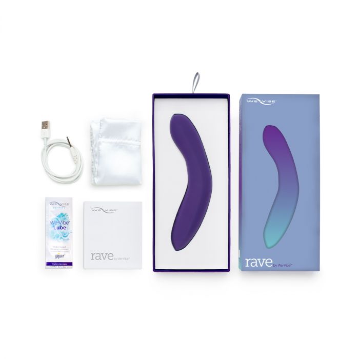 We-Vibe Rave Vibrator is perfect for travelling partners and adds a lot of fun. Comes with lube and a charging cable. 