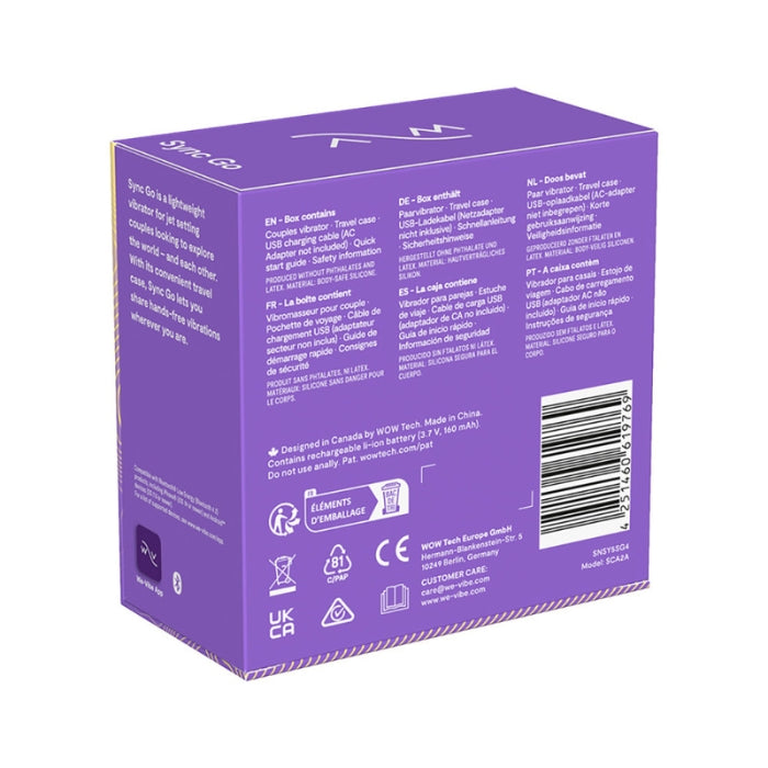 Lady Jane Adult Sex Shop | We Vibe Sync Go Purple