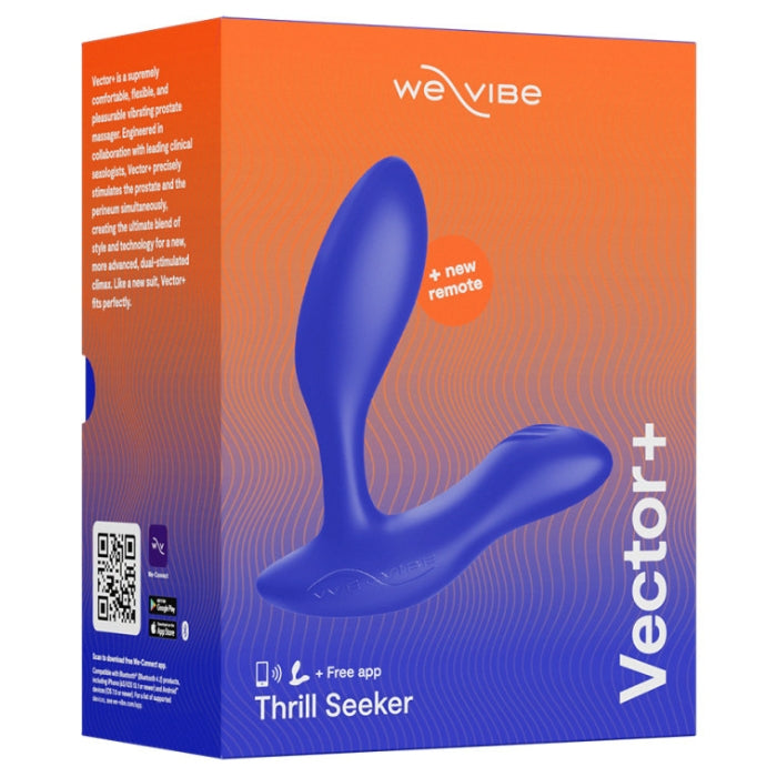 Lady Jane Adult Sex Shop | We-Vibe Vector + Prostate Massager - Blue (App) (Remote) | Brand_We-Vibe,