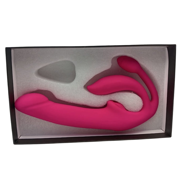 Lady Jane Adult Sex Shop | Wild Lily Strapless Vibrating Strap On - Pink