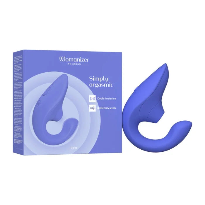 Lady Jane Adult Sex Shop | Womanizer Blend Clitoral Sucker Vibrant Blue