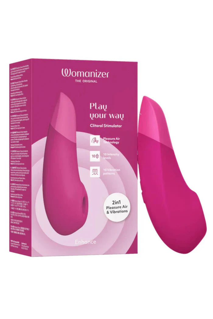 Womanizer Enhance Pink fuchsia silicone toy from Lady Jane adult shop