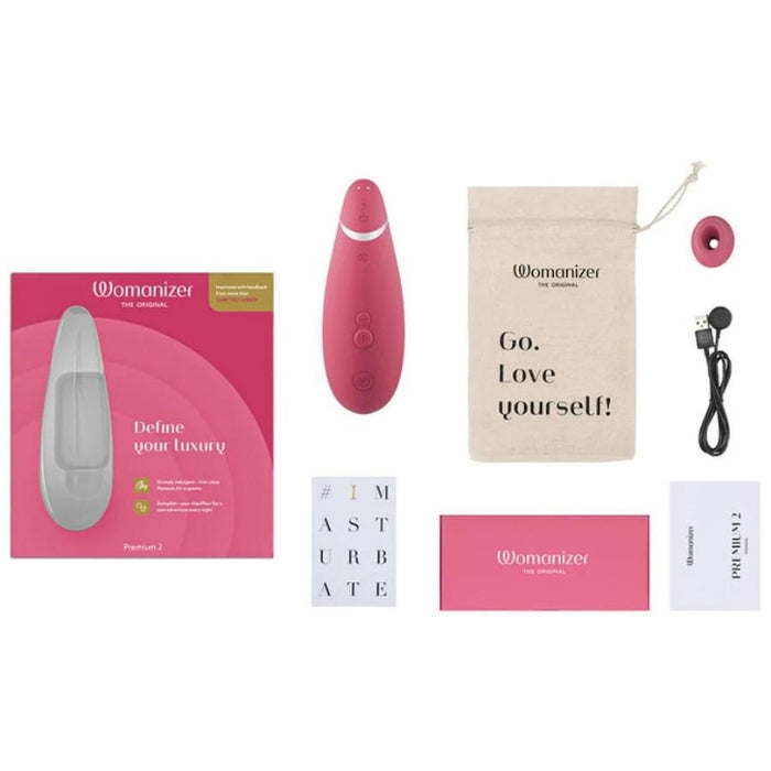 Lady Jane Adult Sex Shop | Womanizer Premium 2 - Raspberry | Adult Sex Toys For Women, Brand_Womanizer, Category_Sex