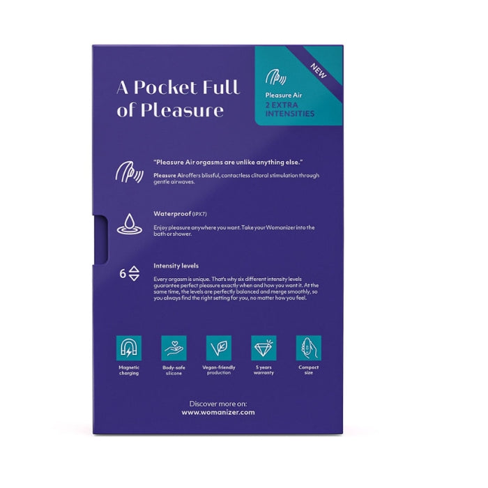 Womanizer Starlet 3 indigo clitoral stimulator with 6 intensity levels