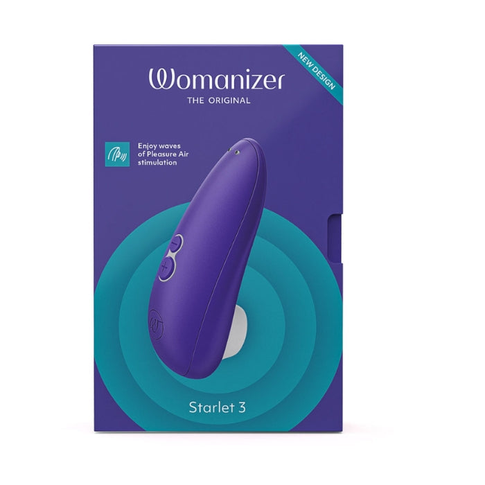 Indigo Womanizer Starlet 3 clitoral stimulator with air stimulation and intensity levels