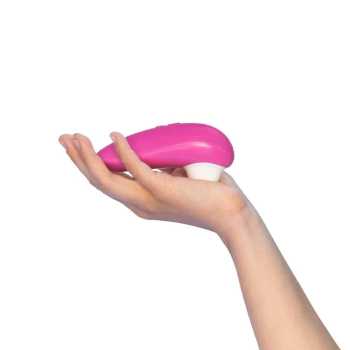 Compact sized clitoral stimulator. All Womanizer products feature a unique innovation called Pleasure Air Technology. 6 intensity levels whether you prefer soft and gentle or powerful and intense, or something in between. Waterproof and rechargeable.