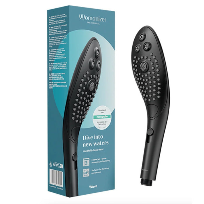 Lady Jane Adult Sex Shop | Womanizer Wave Shower Head - Black