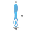 Blue Wonderlust Harmony Rabbit Vibrator with hooded stimulator