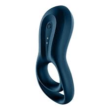Satisfyer Epic Duo Vibrating Cock Ring Dark Blue