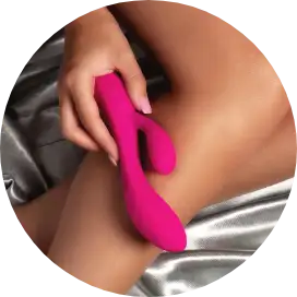 Vibrant pink silicone toy with a sleek, ergonomic design