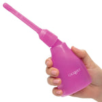 The Ultimate Douche includes a transparent bottle, slip applicator tip and multi-directional probe. The Ultimate Douche is made from Polyethylene. Held in hand