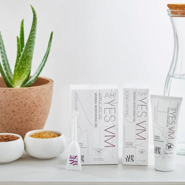 AH! YES Vaginal Moisturizer is a water-based vaginal moisturizing gel that is formulated with natural and organic ingredients. Guaranteed pure by its certified organic status, it is designed to be side-effect free and delivers outstanding rehydration.