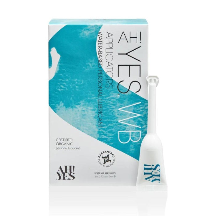 AH! YES WB water-based personal lubricant is designed to discreetly facilitate your pleasure and replenish your natural moisture without masking your skin and senses. Thoroughly researched, responsibly formulated with original, natural and certified organic ingredients, AH! YES WB has the power to change your world from the inside.