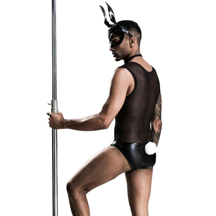 Alluring Male Bunny Fantasy Outfit (4 Piece)
