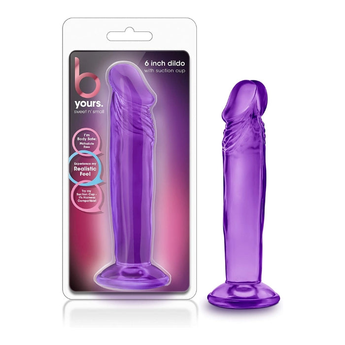 B Yours Sweet & Small Dildo 6 Inch - Purple