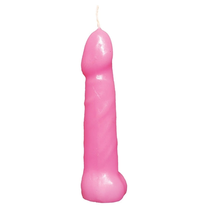 Bachelorette party pink penis shaped candles. pack of 5.