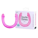 Baile Double Dildo Curved Dong - Pink