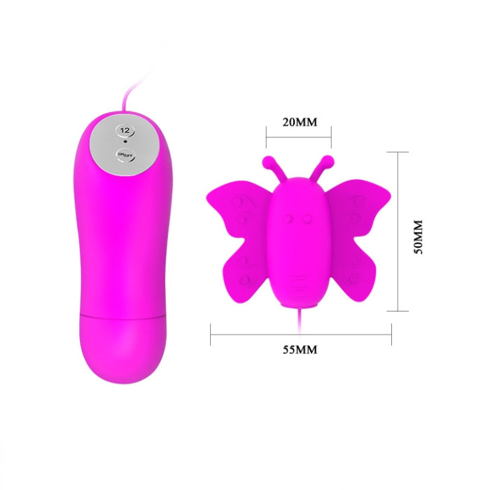Baile Mini Love Egg Butterfly Vibrator - Pink