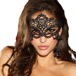 Add a touch of mystery and intrigue to your lingerie look with our Embroidered Venice Mask with Lace Tie Back. This stunning mask features intricate embroidery and a delicate lace tie back, making it the perfect accessory for a seductive and unforgettable night. The Embroidered Venice Mask is designed to be comfortable and easy to wear, with a soft and flexible design that conforms to the contours of your face. One size fits most.