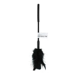 Use the Feather Tickler to outline every sensuous curve, massage every delicate corner, and explore every inch of intimacy on your lover's body - tickling unspeakable pleasure along the way with ultra-soft feathers. Add your favorite blindfold, whip, or riding crop to amp up the pleasure and senses even more!