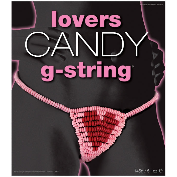 Candy G-String for Lovers! Heart shape design and tasty treat. An edible female G-string made out of delicious, edible and tantalizing candy. Makes the perfect gift for any occasion with a naughty but nice twist. (One size fits most.)