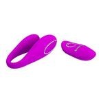 This rechargeable clitoral and G-spot vibrator will bring you and your partner incredible sensual pleasure. Featuring two motors with 12 vibration modes, it is designed for internal and external stimulation during foreplay and sex. It has a user-friendly remote and you can hand over the remote to your partner and enjoy hands-free pleasure. USB supported.