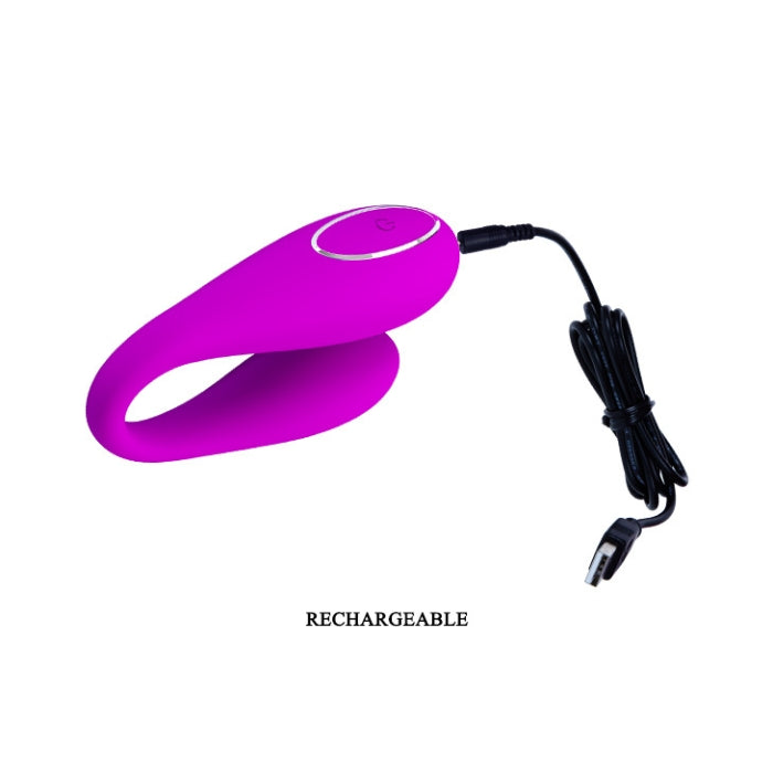 This rechargeable clitoral and G-spot vibrator will bring you and your partner incredible sensual pleasure. Featuring two motors with 12 vibration modes, it is designed for internal and external stimulation during foreplay and sex. It has a user-friendly remote and you can hand over the remote to your partner and enjoy hands-free pleasure. USB supported.