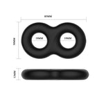 This cock ring is made of silicone, soft and comfortable. It is the ideal toy to add a little something extra to your play .The stretchy material will fit around the base of penis and balls ,hugging close to the skin, giving you and your partner longer pleasurable time.