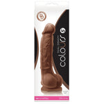 Colours Dual Density 5 inch Dildo - Brown. Colours Dual Density is two layers of dreamy pleasures. Firm on the inside, soft on the outside. Strong suction cup, platinum grade silicone and suitable for all lubricants. just like real, but better.