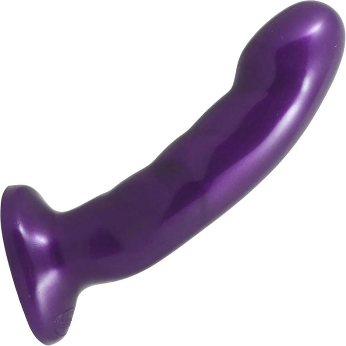 Curve 6" Dildo - Midnight Purple. The Curve enables people to combine the versatility of harness play with the direct G-Spot stimulation all women crave. Better still, the subtle angle of the Curve makes it ideal for anal or vaginal play, and the smooth silicone makes penetration a joy for men or women. Compatiple with most strap on harnesses.