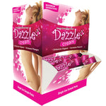 Looking for a little extra in the pleasure deaprtment? The Dazzle Female Stimulating Cream, this female stimulant cream enhances orgasms and increases pleasure. This product is great for clitoral and nipple applications and will dramatically increase the female sexual pleasure and the packaging is travel friendly.