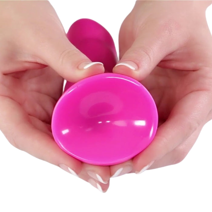 Pink 7 in Slim Dillio. Each Dillio features a super-strong suction-cup base that sticks to nearly any flat surface.