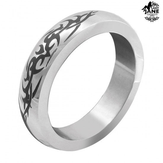 Steel Tribal Band Cock Ring 2"
