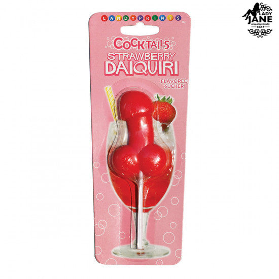 Candy Cocktail Strawberry Daiquiri Sucker
