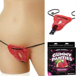 Turn yourself into a tasty treat with these yummy Edible Gummy Undies. These delicious, delightfully scented candy undies are a sexy way to satisfy your lover's sweet tooth. Best of all, you get to be the main course! Watermelon flavour.