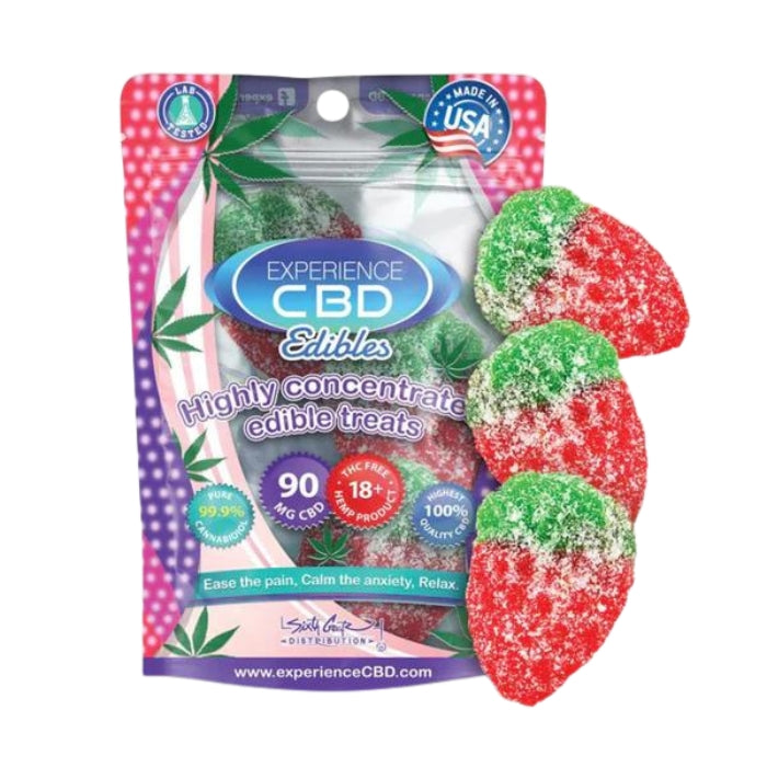 Experience 90mg CBD Gummy Strawberry 3pc
