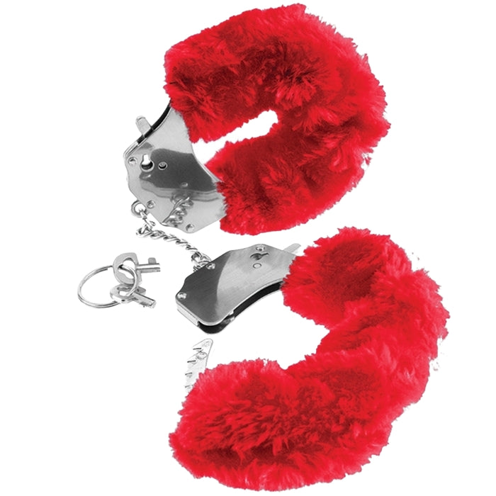 The soft furry covers give the wearer comfort so you can keep them tied up for longer. If you want to get a bit friskier remove the furry covers for a rougher feel. The furry handcuffs come with two keys for locking.