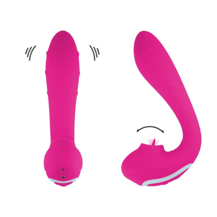 G Spot Vibrator & Licker - Lison Pink