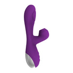 G-Spot Vibrator with Clitoral Sucker - Purple Hither