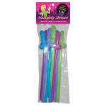 Vibrantly glowing straws in assorted colors! Hold under a bright light for 1-2 minutes, go into any dark room and add a little naughtiness to all of your favorite beverages. Pack of 8.