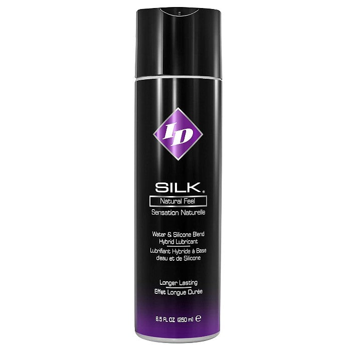 ID Silk ,a hybrid lubricant, provides you with a unique moisture solution, a mix of a water-based and silicone lubricant! Perfectly smooth and slippery, retaining moisture. Use it during intimate moments between you and your partner for an exceptional sensual experience. Great for sensual massages. 250ml
