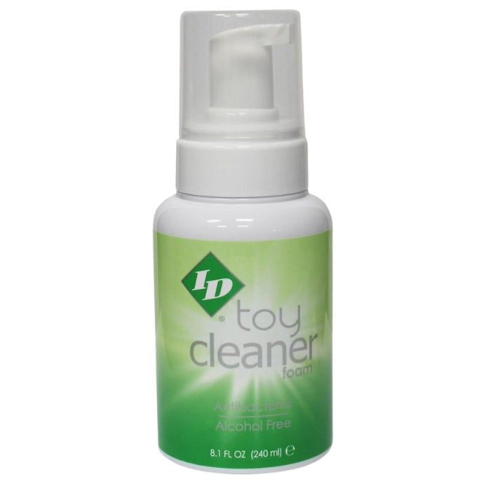 ID Toy Cleaner eliminates 99.99% of all germs when applied and acts as an antibacterial. While it is very tough on bacteria its non-irritating formula is gentle on your body. Additionally, the Toy Cleaner features a deodorizing fresh green apple scent to leave you and your toys both clean and smelling fresh. Simply coat the surface of your toy and wipe off with a clean towel. No rinsing required. Compatible with latex, silicone, and rubber toys. 