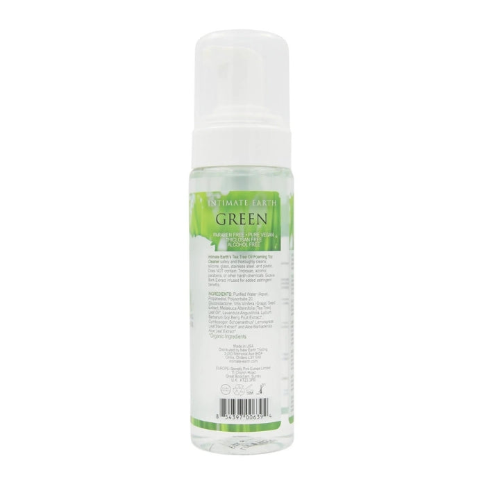 This unique toy cleaner from Intimate Earth is infused with natural cleaning ingredients and the special antibacterial ingredient guava bark. This foaming toy cleaner that has a natural antibacterial agent in it, which is triclosan free and alcohol free. Safe to use on any kind of toy. 200ml