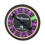 The Sex Roulette is a new and exciting board game that brings passion back to your love life. Turn the arrow, the indicated number will decide your future. The 24 challenges of the Kama Sutra edition are available in 10 languages: English, Spanish, French, German, Dutch, Polish, Russian, Italian, Swedish and Norwegian.