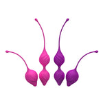 The Yoyo Kegel balls are used to strengthen your Kegels. This easy to use system has 2 weights that are designed to be used in stages. Starting with the single weight progressing onto the double weight. Stronger Kegels lead to better control of your pelvic floor, stronger orgasms and better bladder control. Waterproof and made from a body safe silicone.