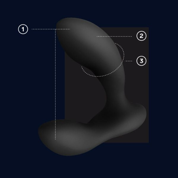 Lelo Bruno comes with a manual, charging cord, satin storage pouch and Lelo warranty card.