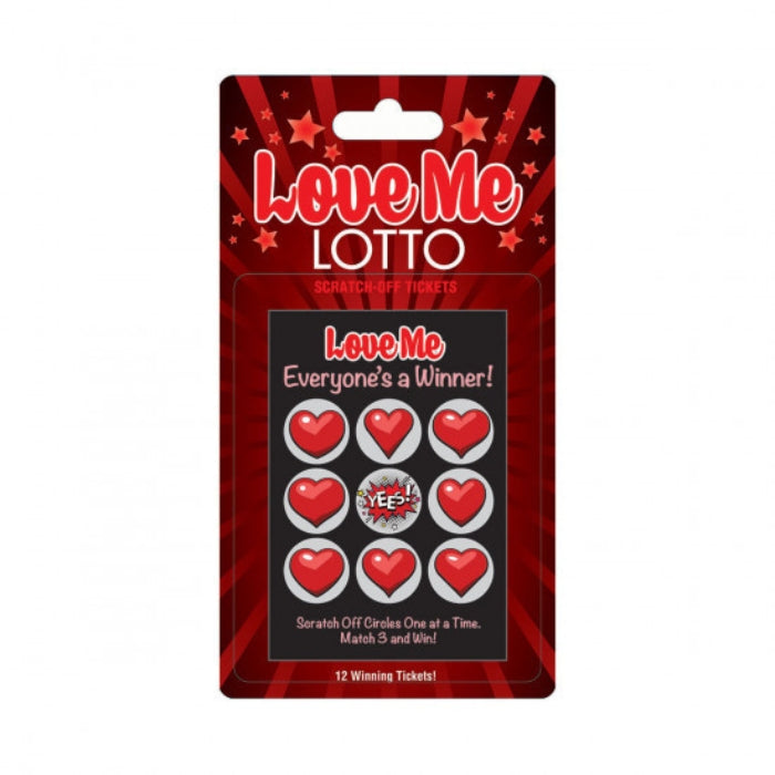 Everyone's a winner with this scratch card. Scratch off circles one at a time, match 3 and win. This scratch card is the perfect little gift for your lover, or to spice up date night.  Comes is a pack of 12 scratch cards.