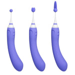 Hyphy Dual-End Vibrator is a remote controlled dual-ended vibrator for the clitoris, G-Spot & nipples, it includes 3 silicone attachments that stimulate in unique ways using different sensations. You can explore different types of play using the two sides of the vibrator with unlimited patterns on Lovense Remote app. App controlled, rechargeable and waterproof.