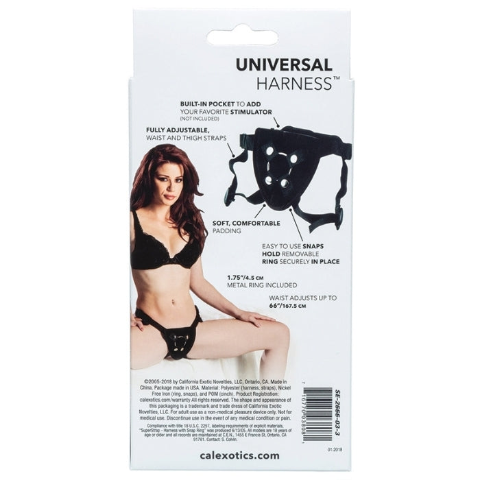 The harness features a snap ring for stability and simple use. Its fully adjustable waist (up to 162cm!) and thigh straps ensure a sexy and comfortable fit to flatter every body type. It’s made of nylon, cotton, and PVC to make probing your partner comfortably a breeze.