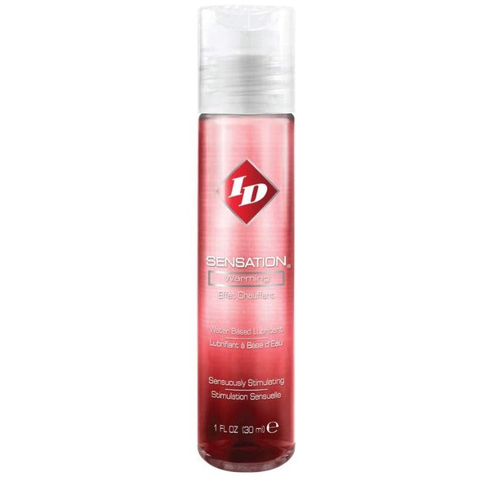 ID Sensation is one of our most popular lubricants, provides you with all the moisture you could ask for in a water-based lubricant, including an awesome heating sensation! This makes for a great product for men, gettting that warmth that is exciting and very pleasurable. Use it during intimate moments between you and your partner for an exceptional sensual experience. ID Sensation is condom compatible. Safe to use with your adult toys and highly recommended. Non staining. FDA approved.